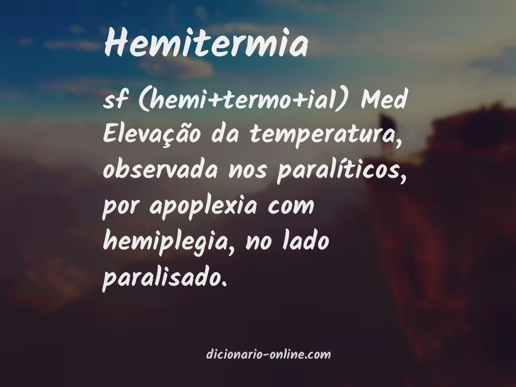 Significado de hemitermia