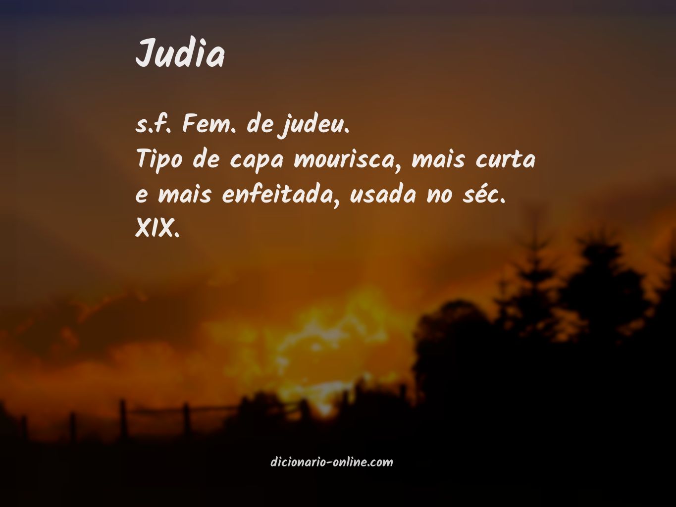 Significado de judia