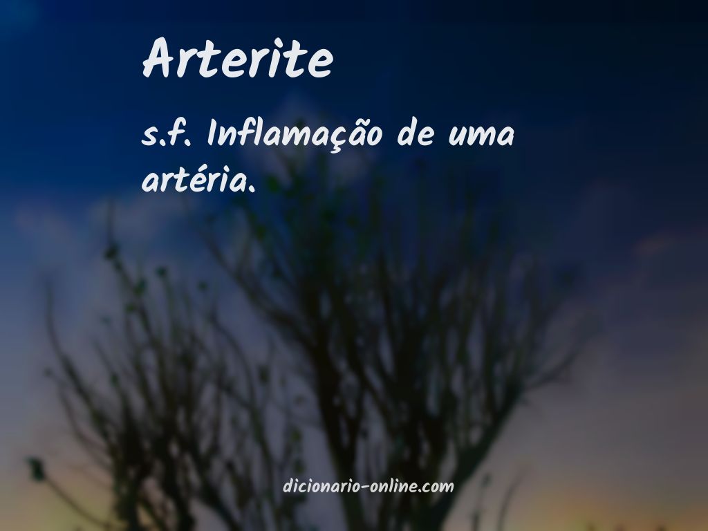 Significado de arterite