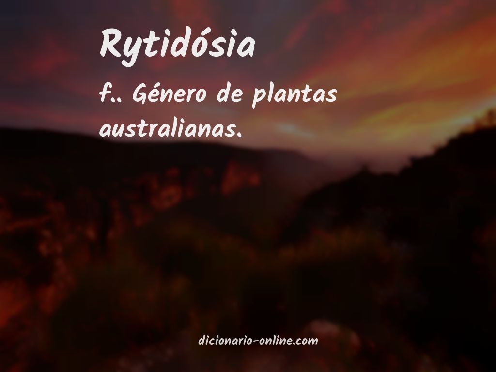 Significado de rytidósia