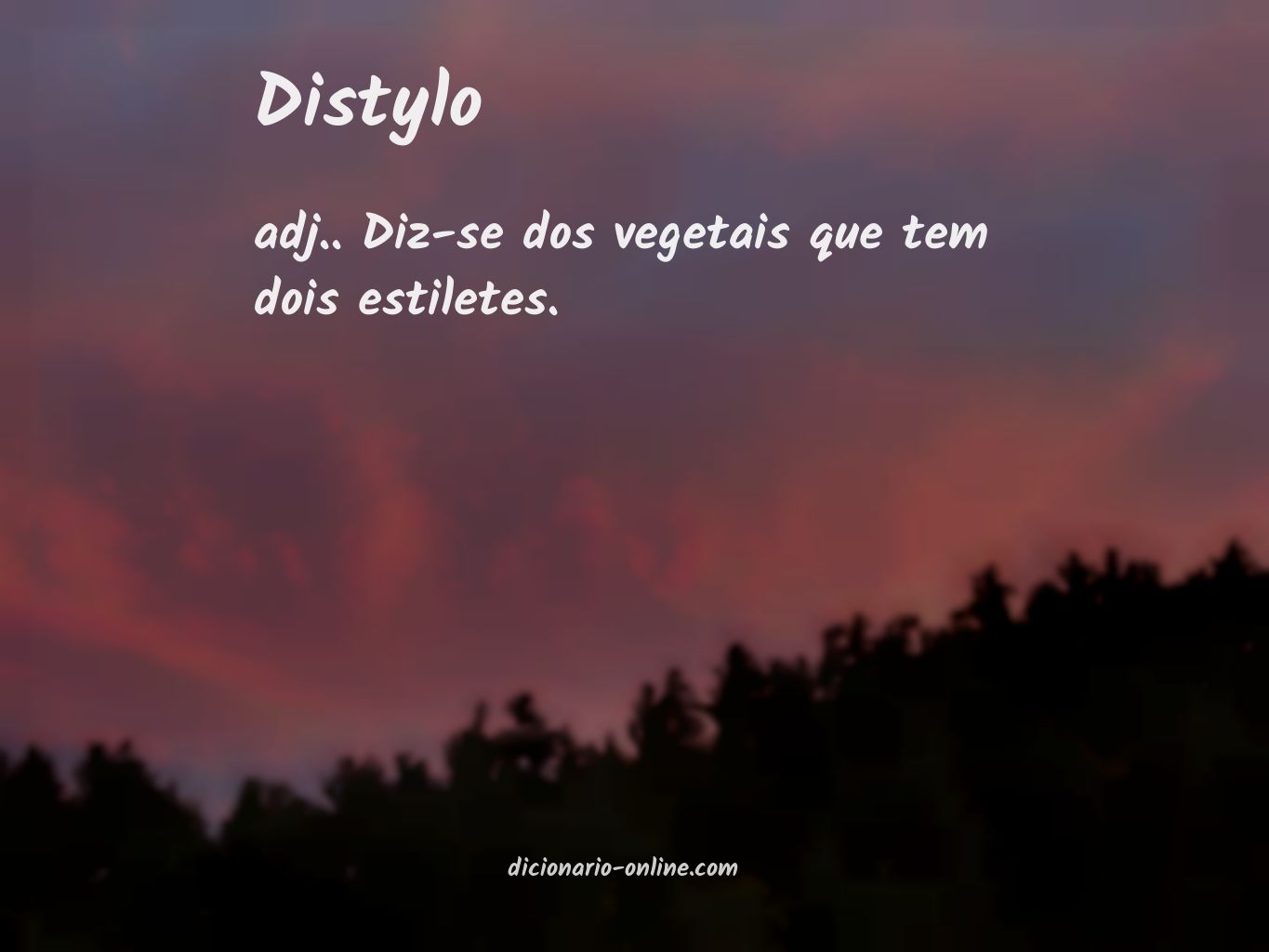 Significado de distylo