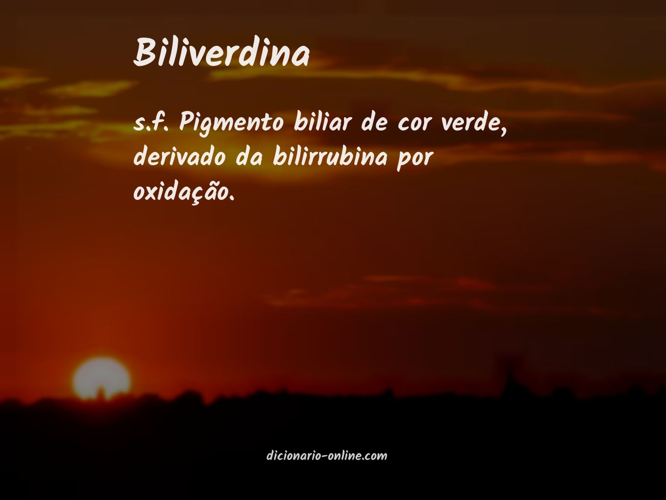 Significado de biliverdina