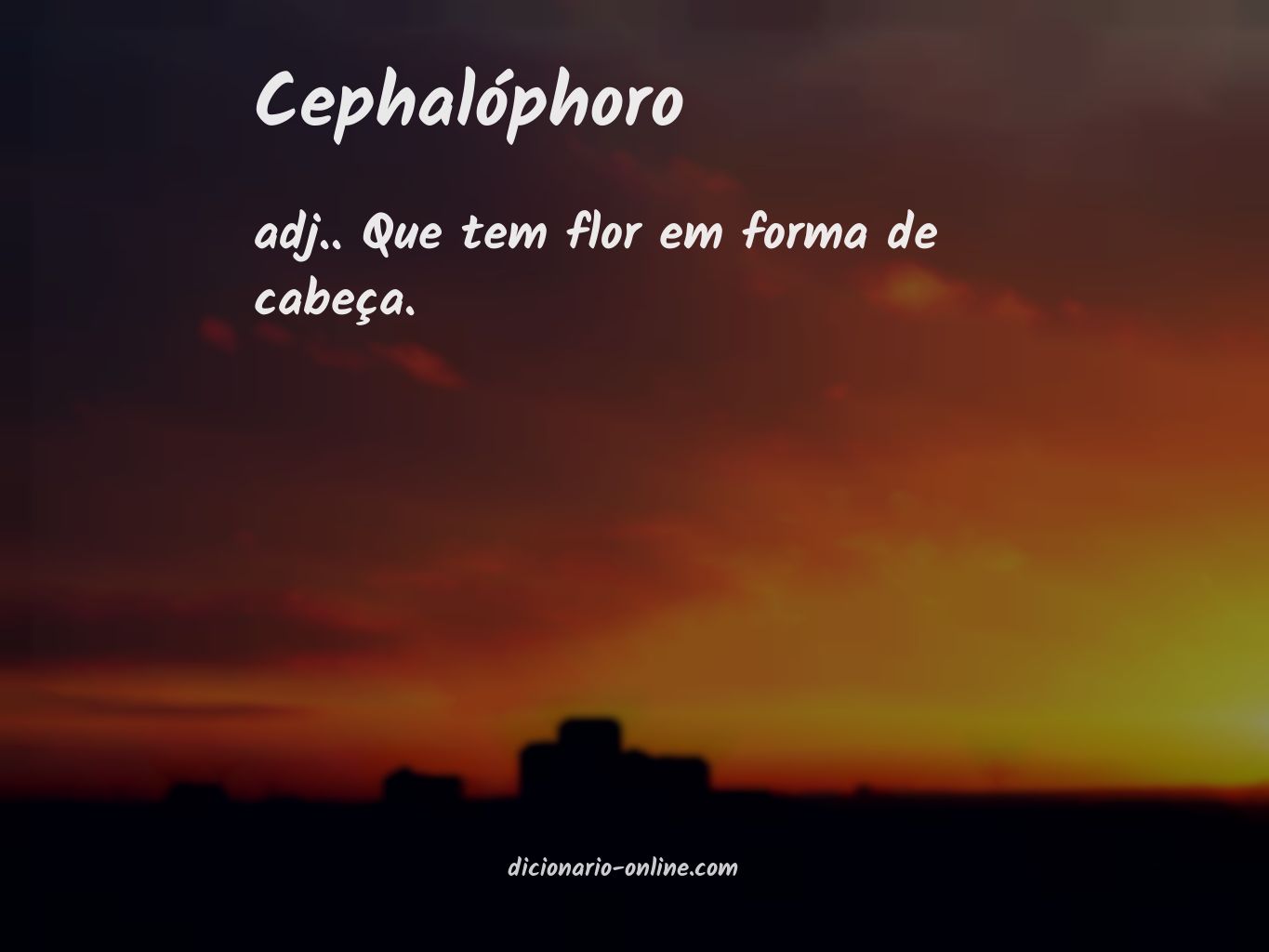 Significado de cephalóphoro