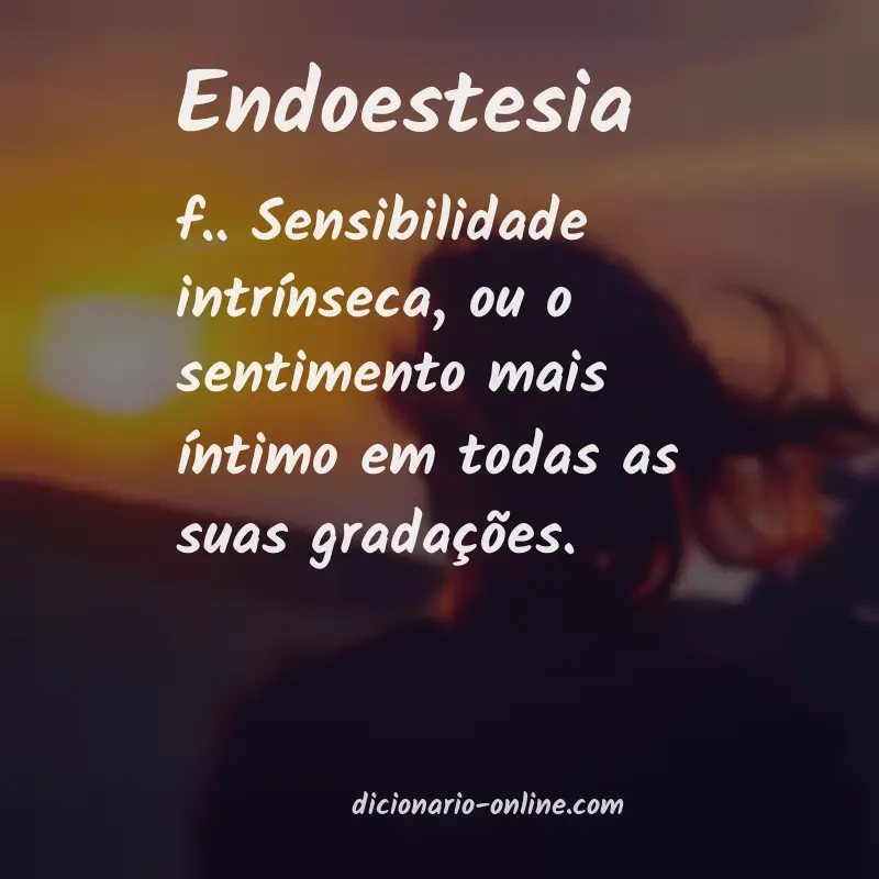 Significado de endoestesia