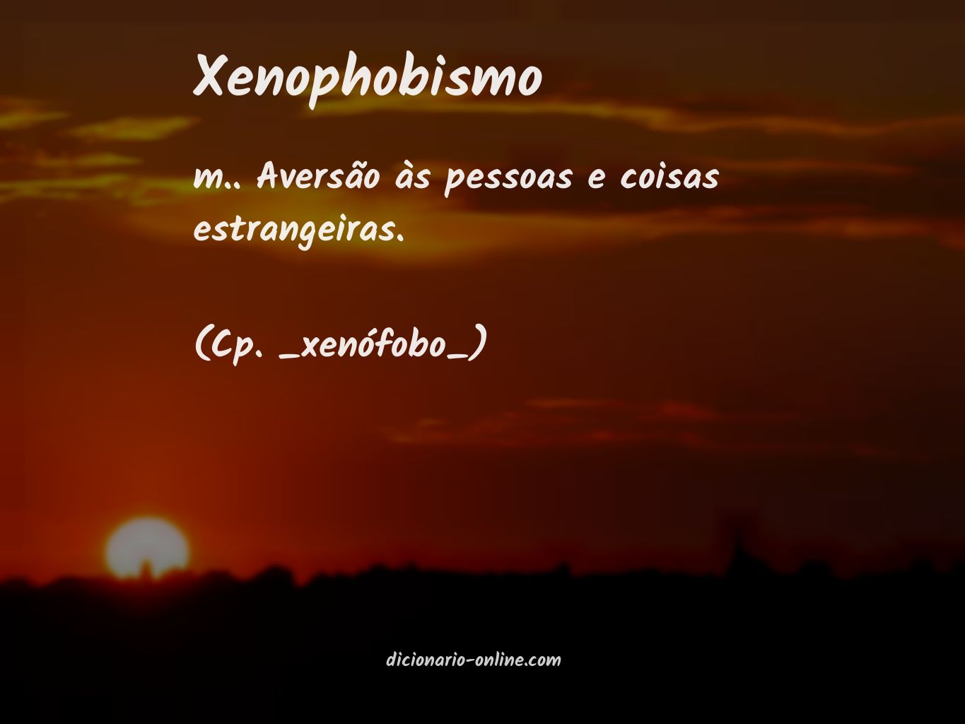 Significado de xenophobismo