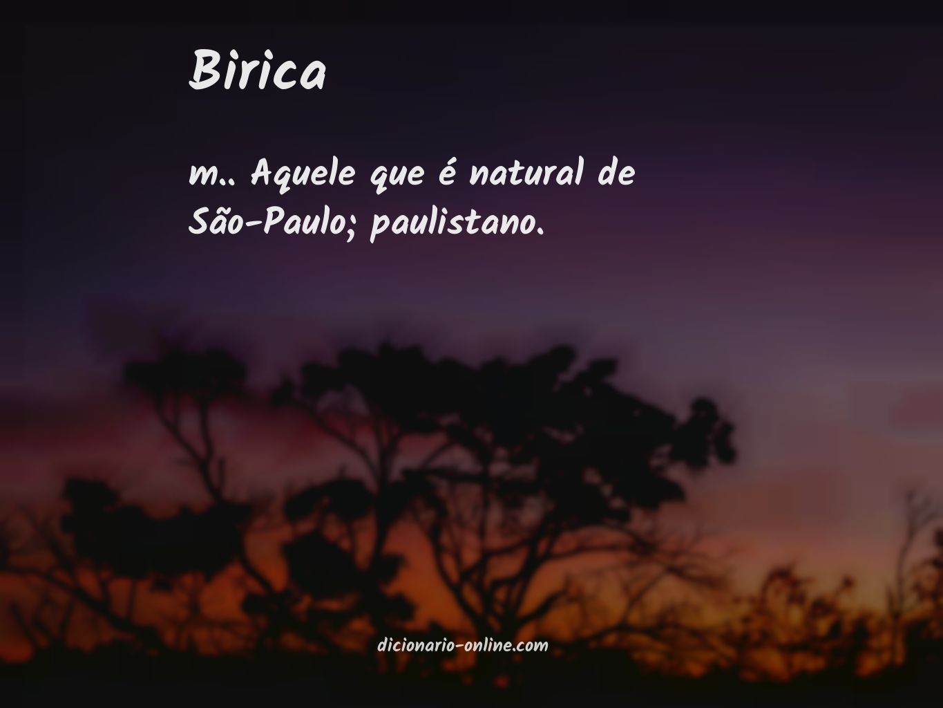 Significado de birica