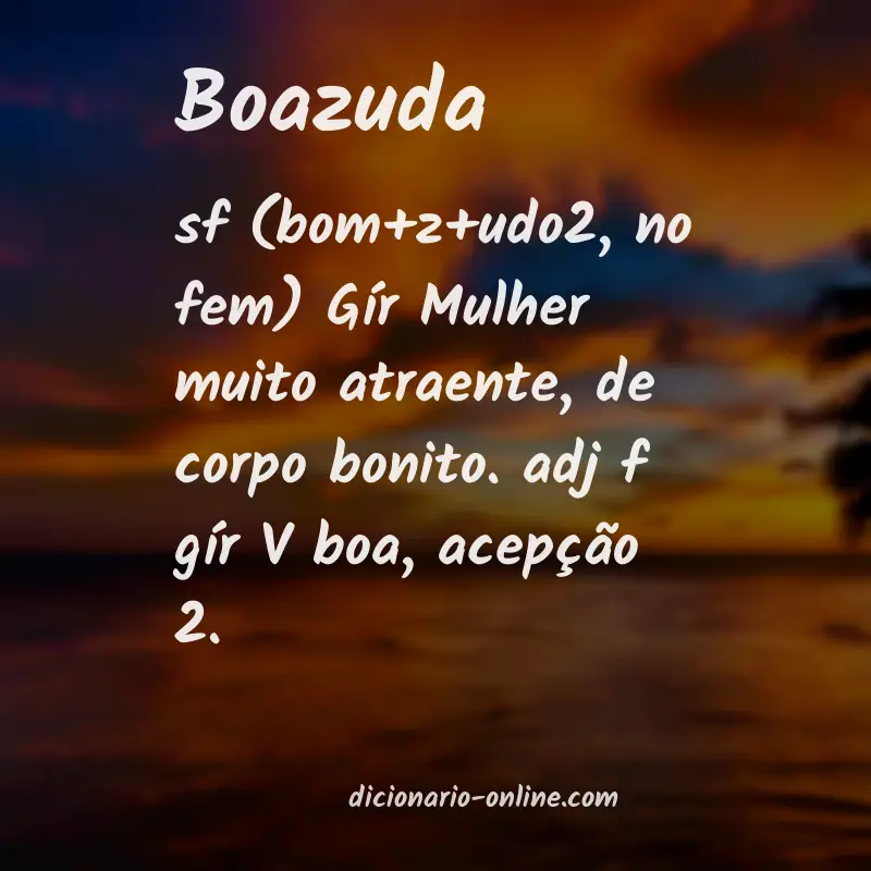 Significado de boazuda