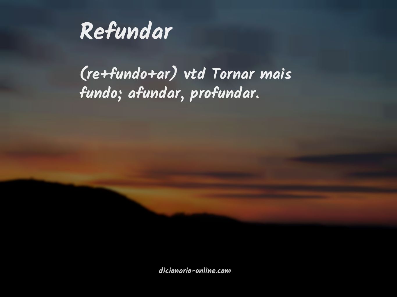 Significado de refundar