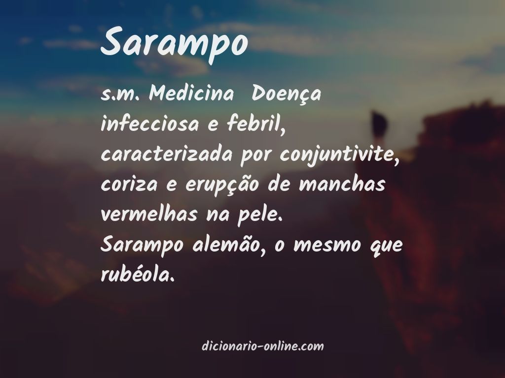 Significado de sarampo