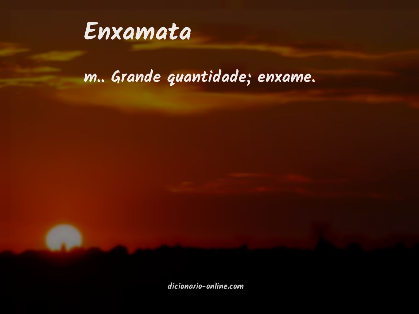 Significado de enxamata