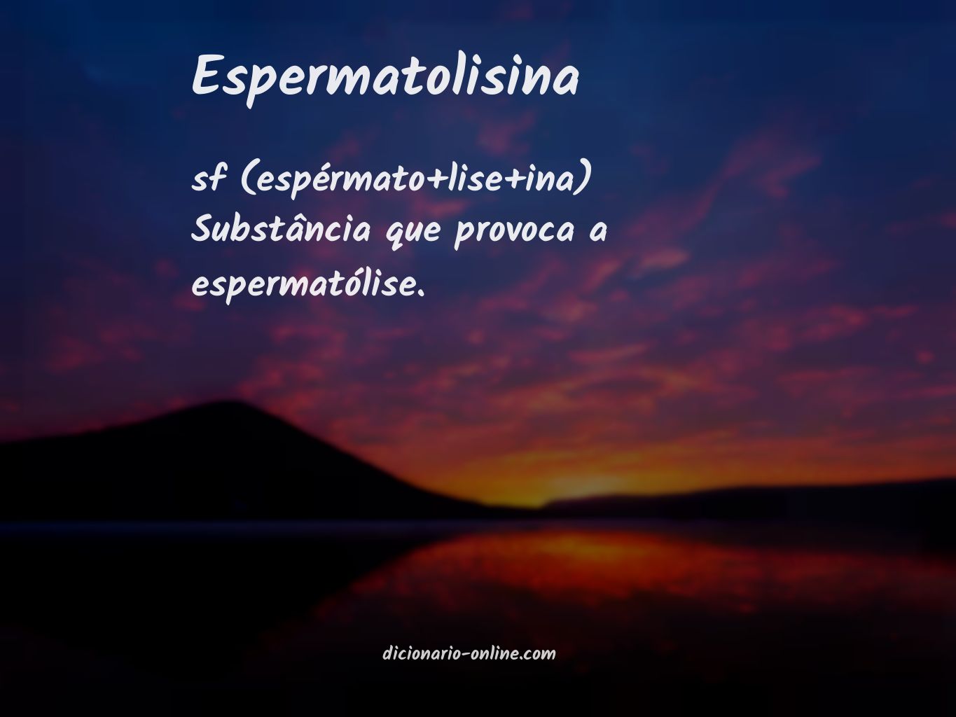 Significado de espermatolisina