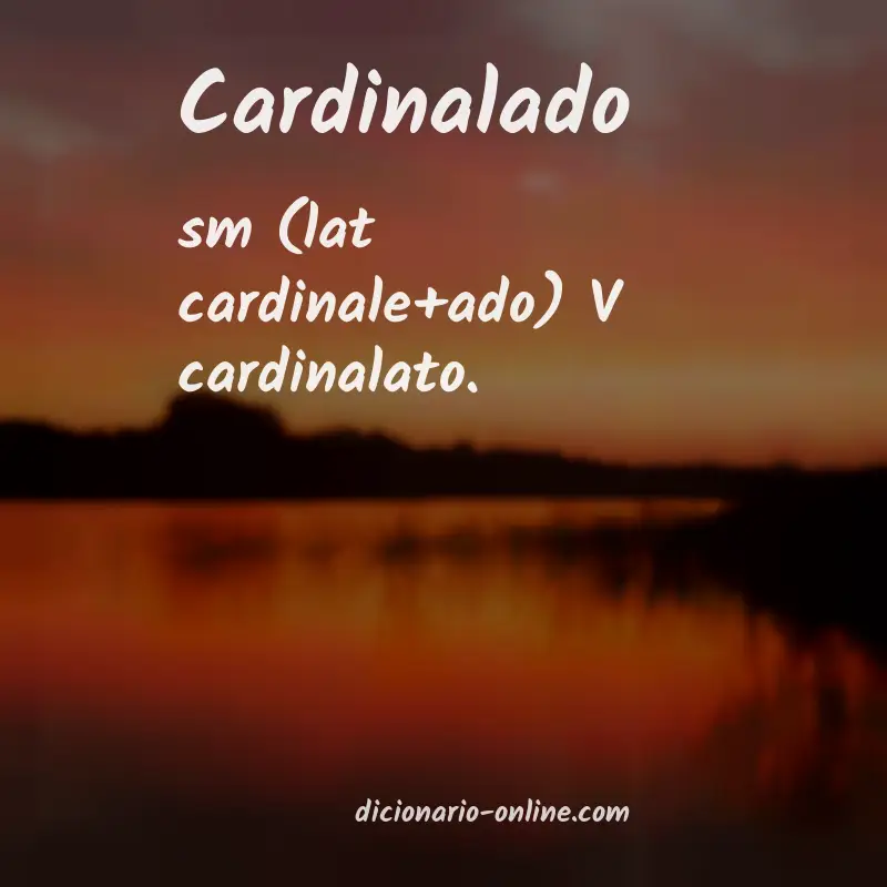 Significado de cardinalado