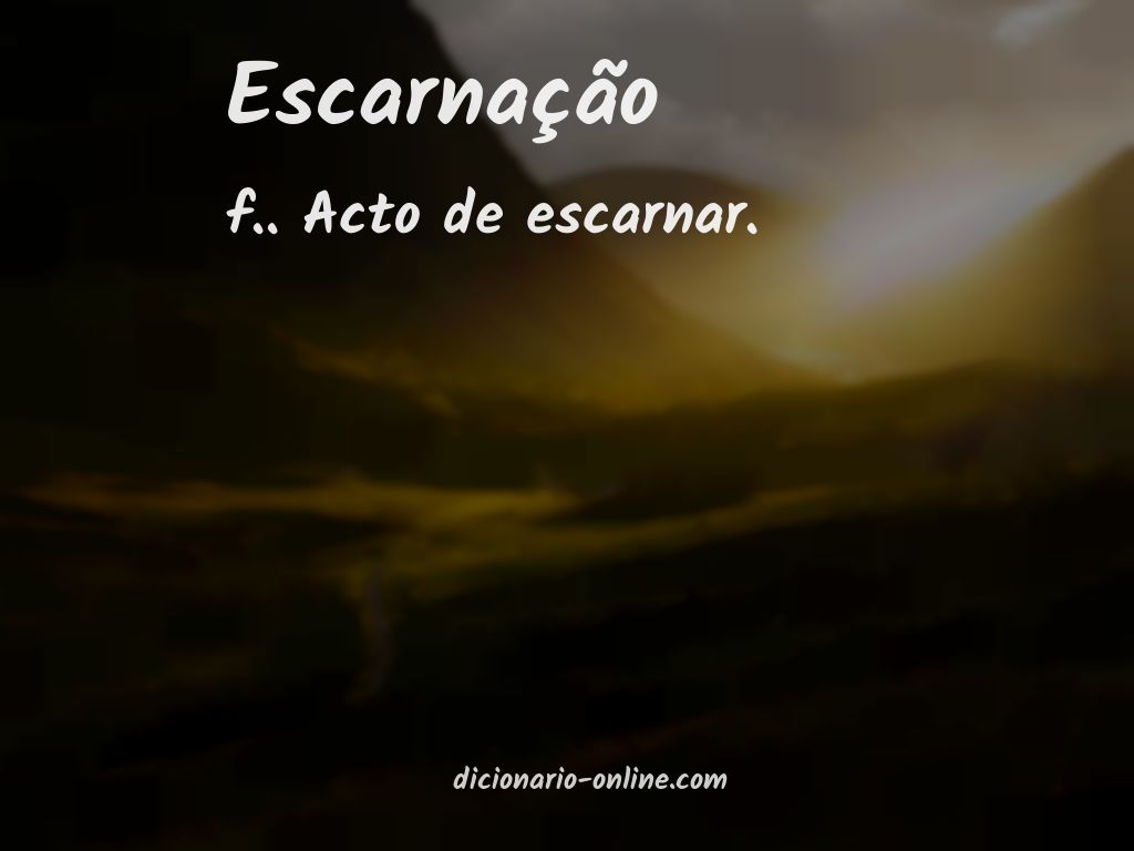 Significado de escarnação