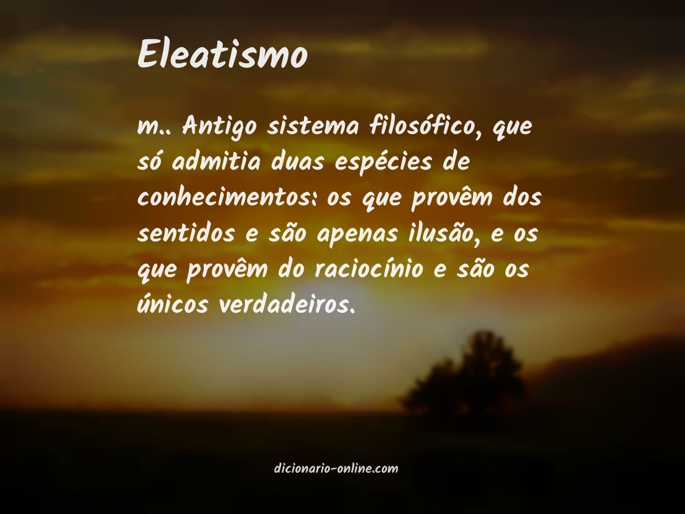 Significado de eleatismo