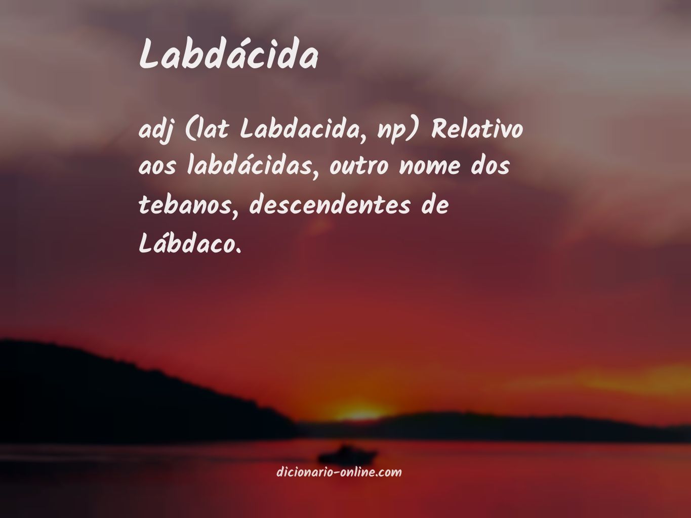 Significado de labdácida