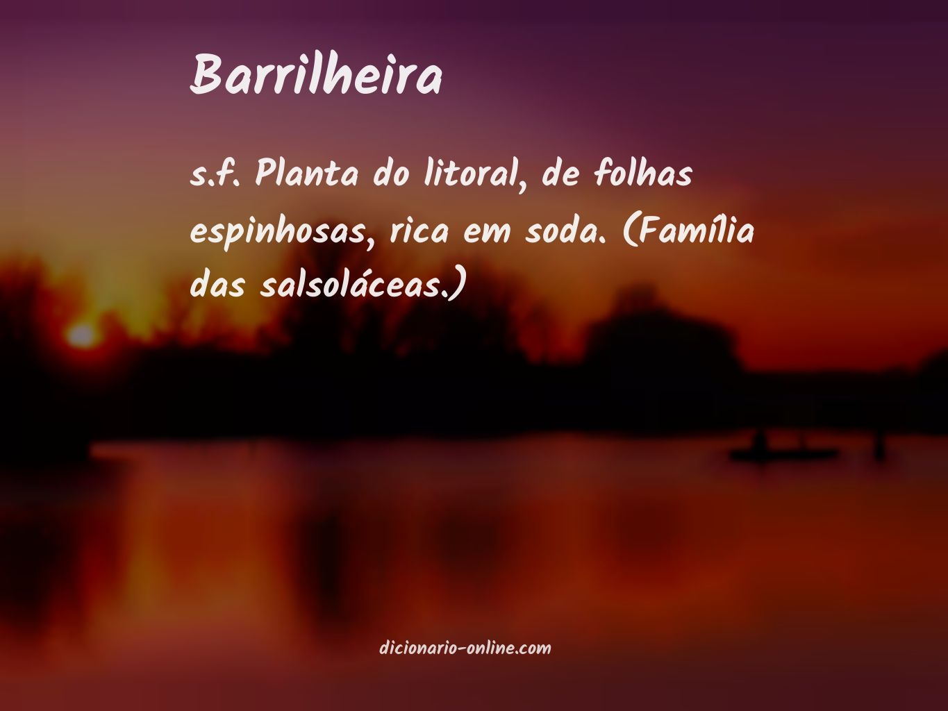 Significado de barrilheira