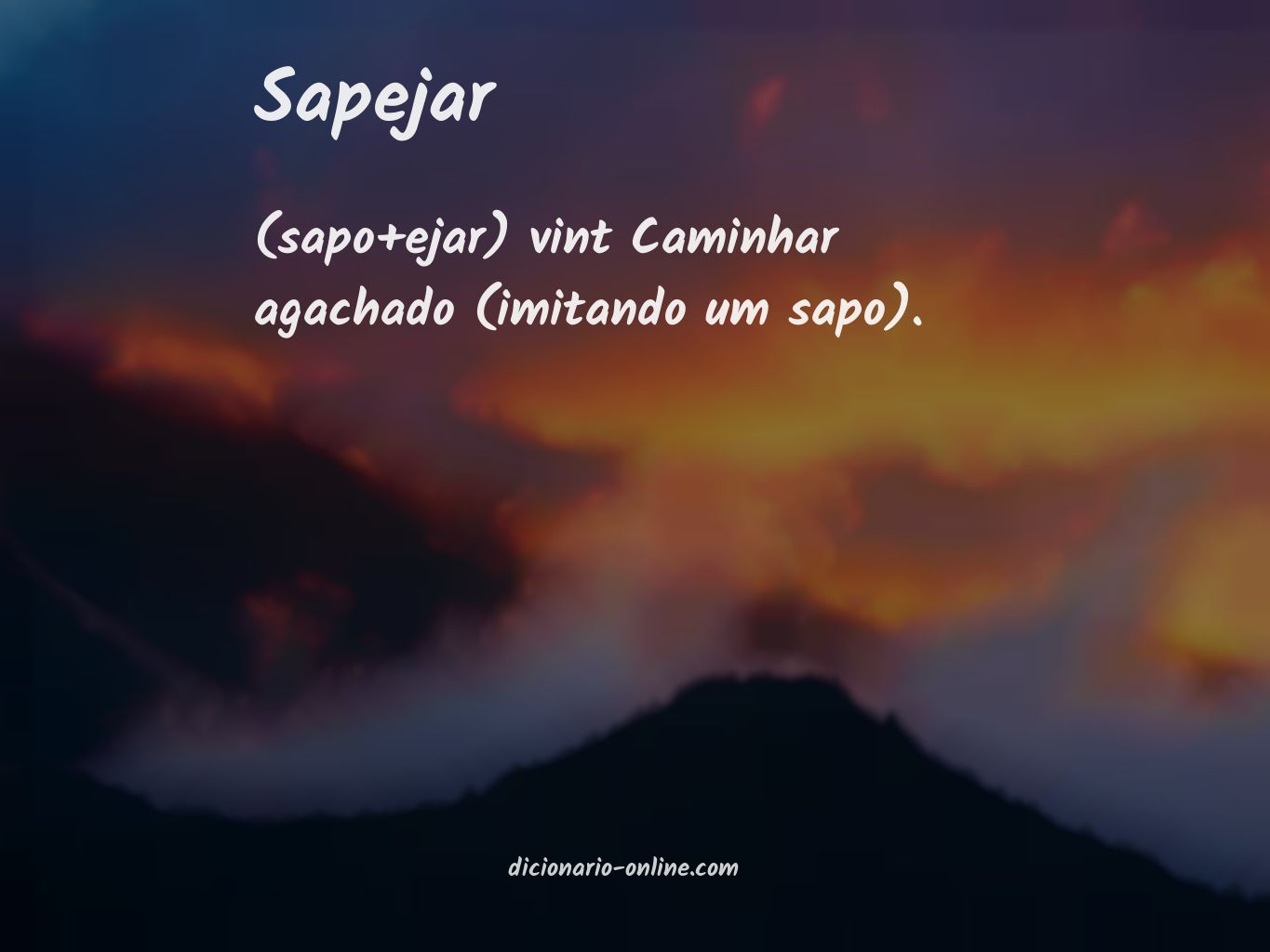 Significado de sapejar