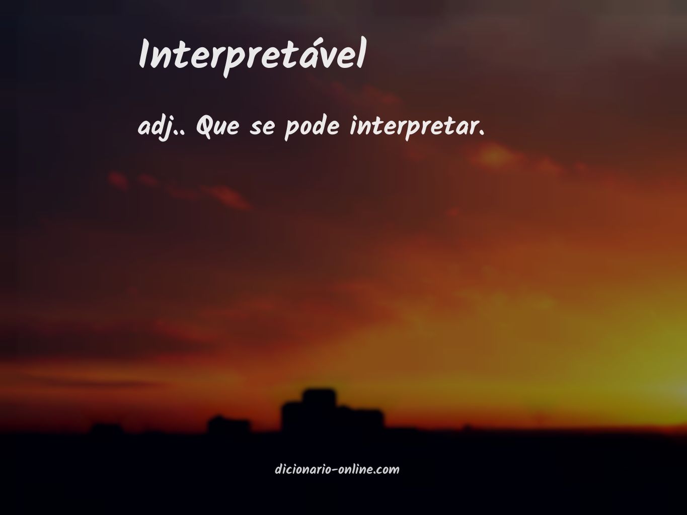 Significado de interpretável