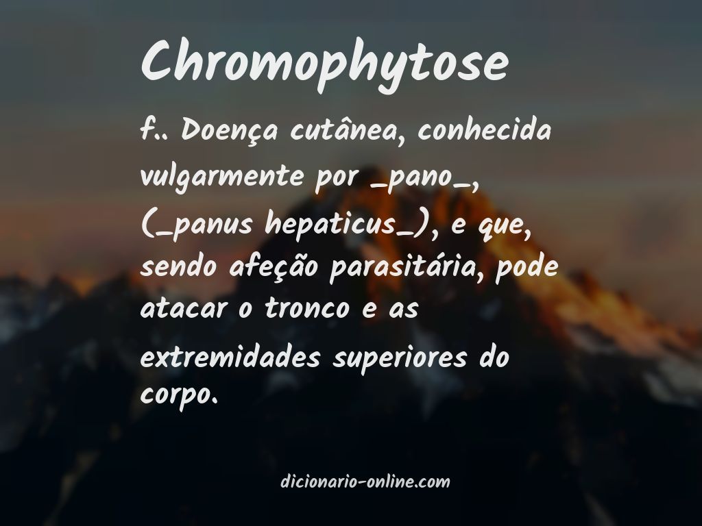 Significado de chromophytose