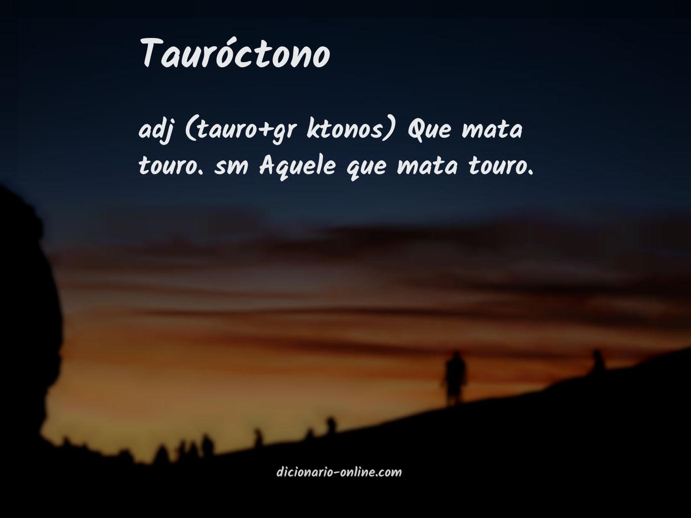 Significado de tauróctono