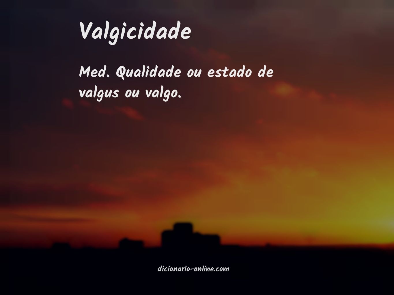 Significado de valgicidade