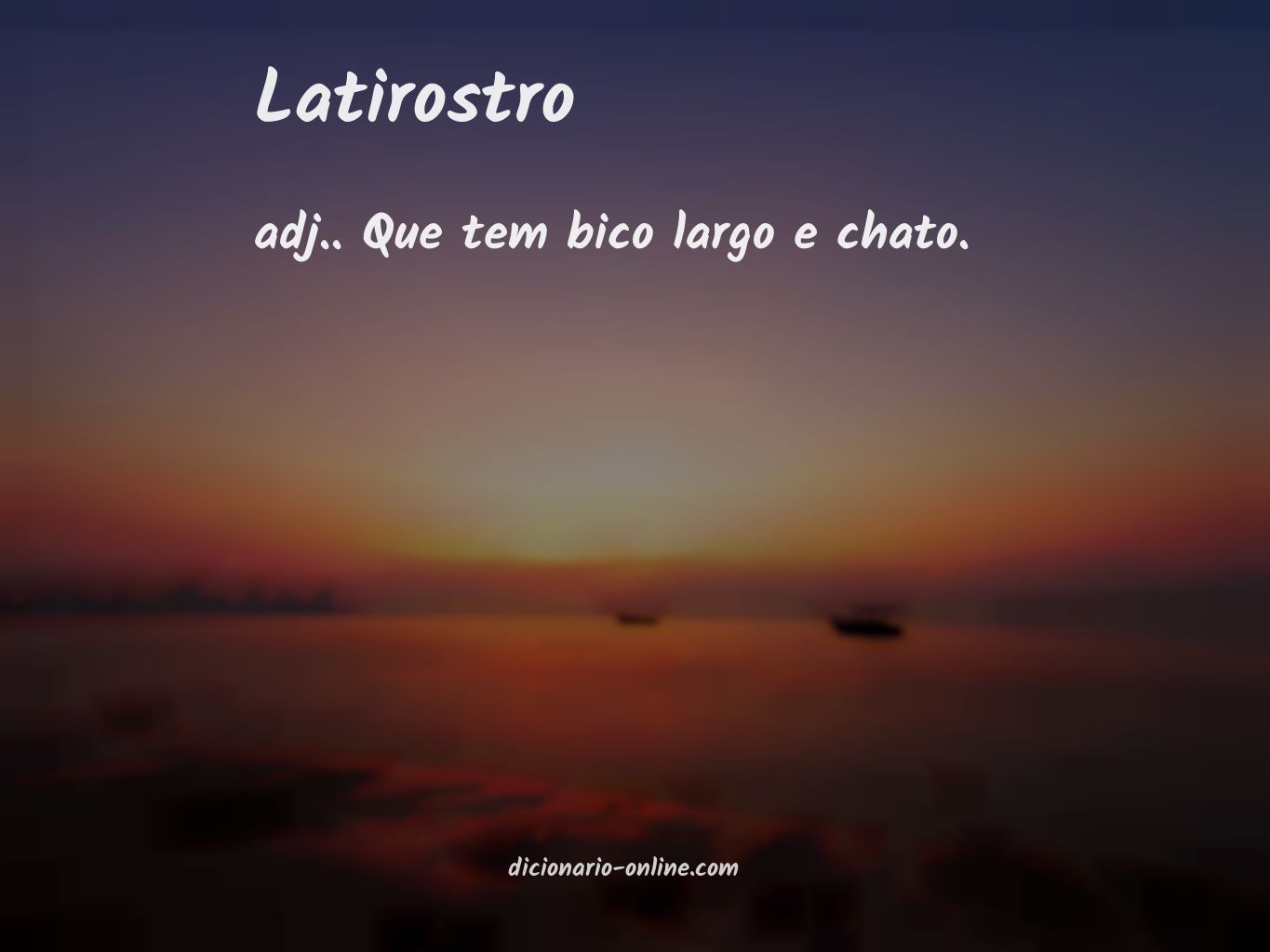 Significado de latirostro