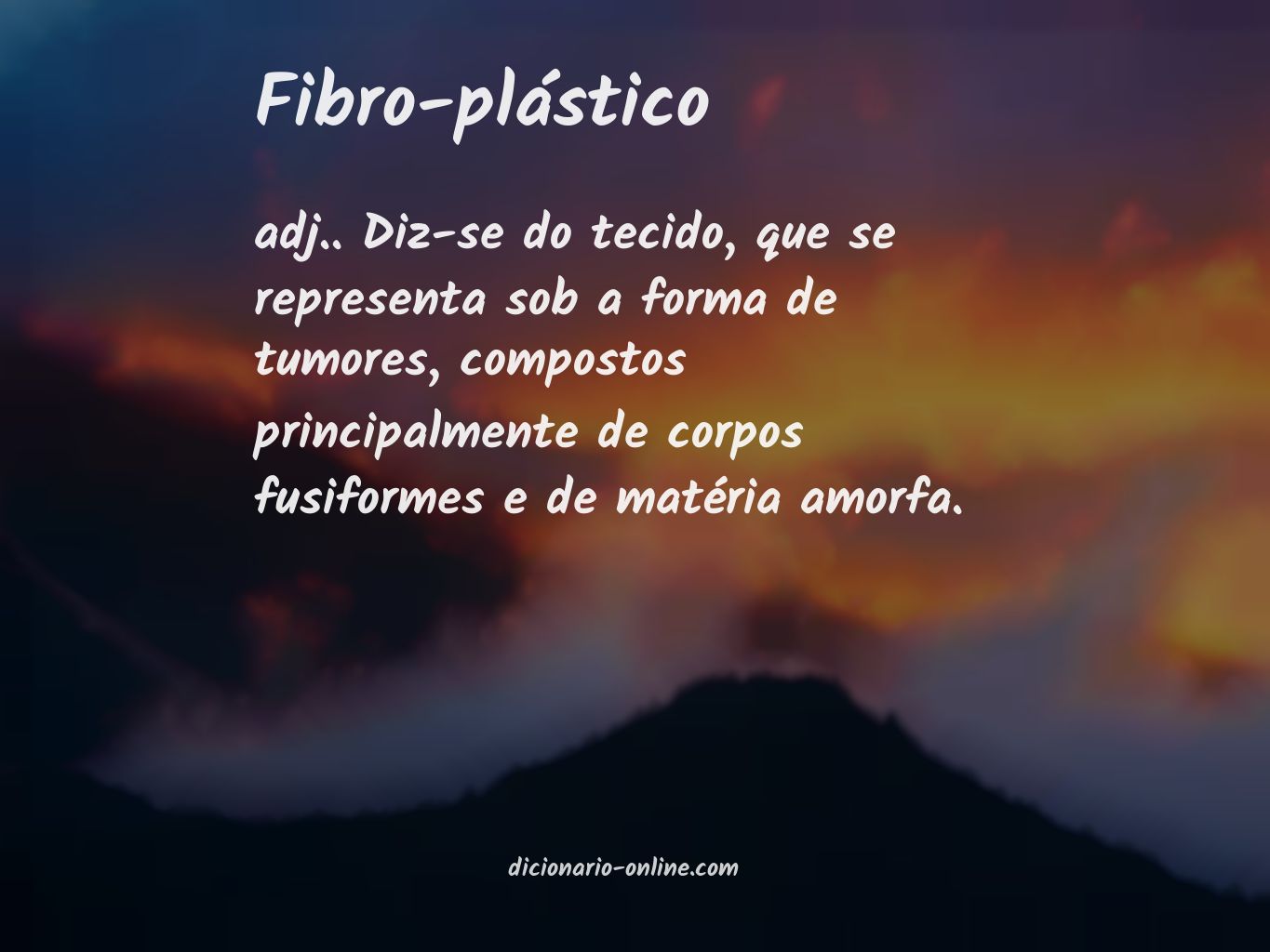 Significado de fibro-plástico