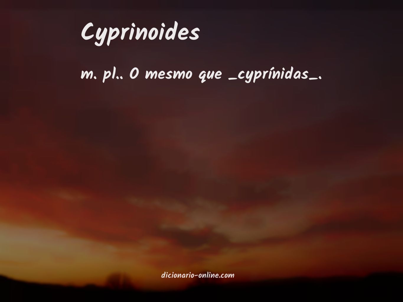 Significado de cyprinoides