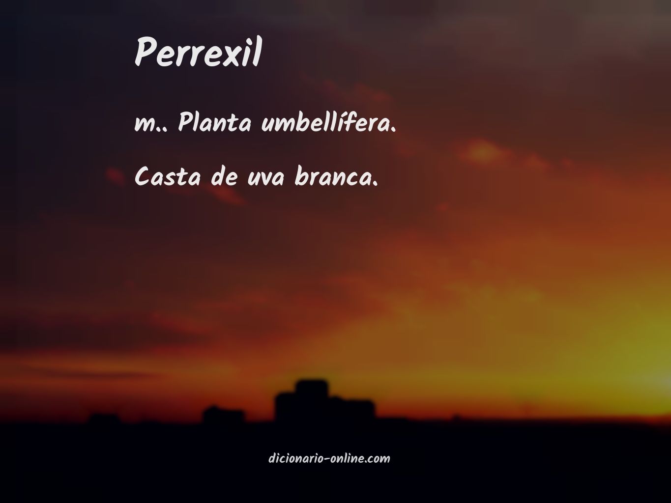 Significado de perrexil