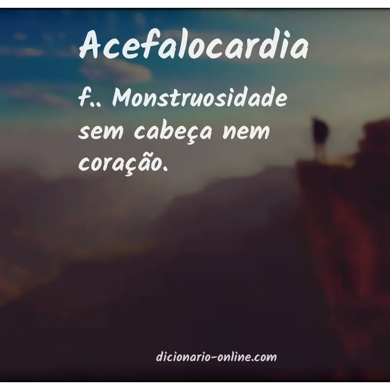 Significado de acefalocardia