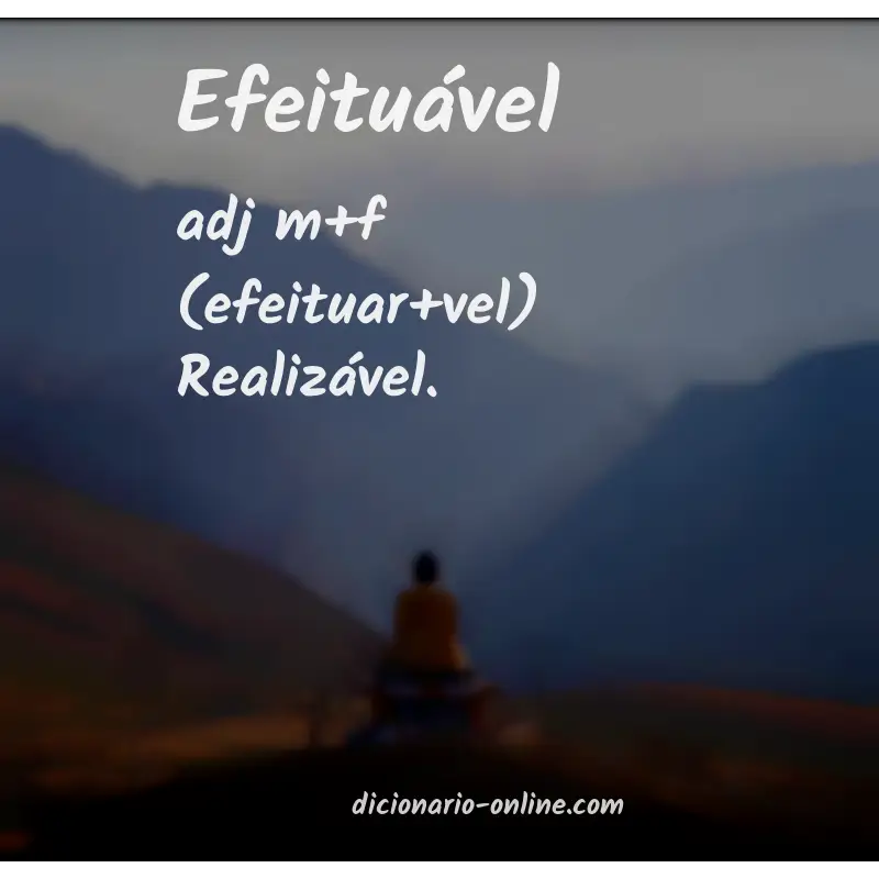 Significado de efeituável