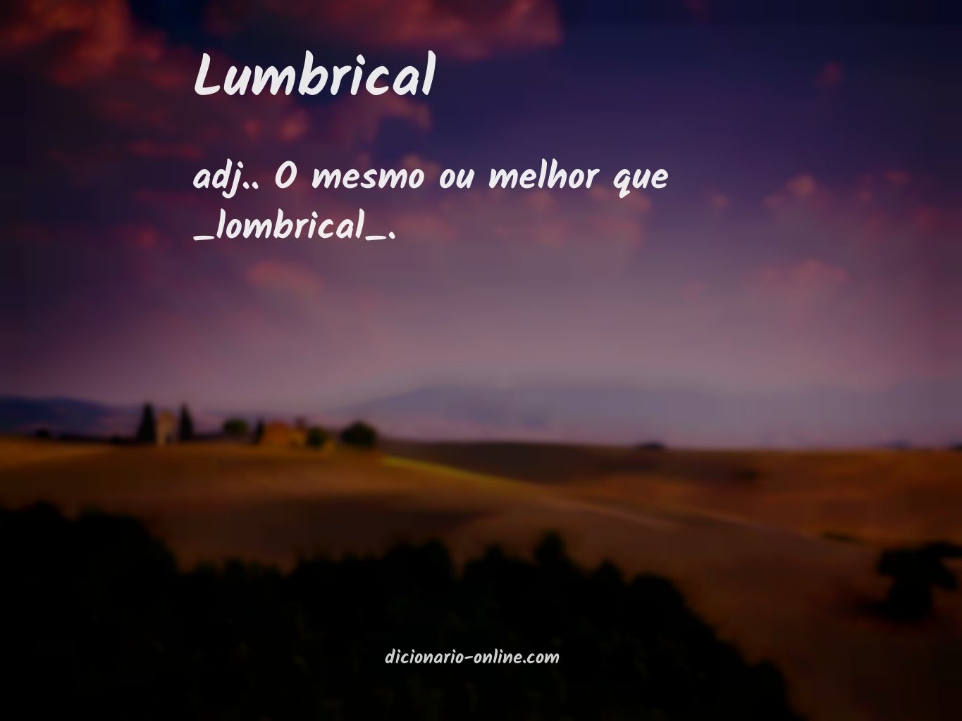 Significado de lumbrical