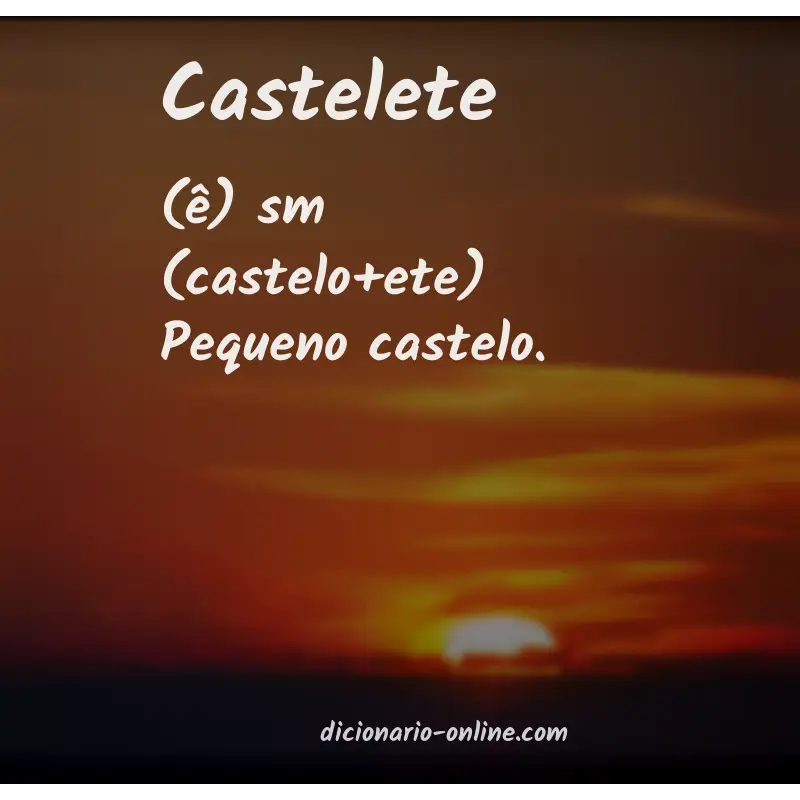 Significado de castelete