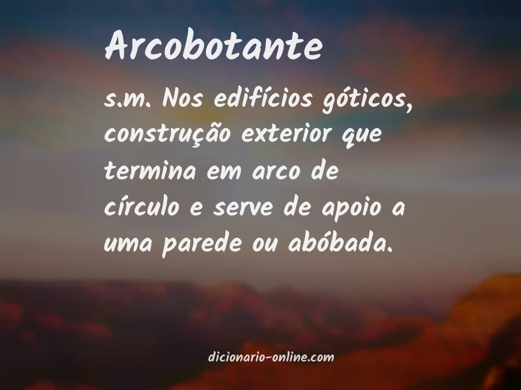 Significado de arcobotante