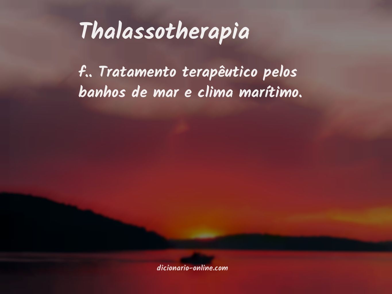 Significado de thalassotherapia
