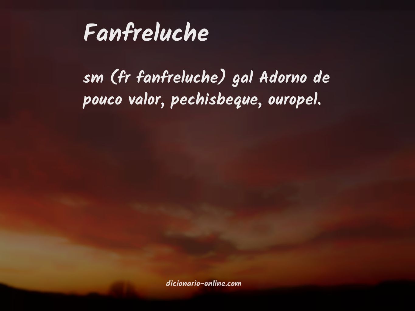 Significado de fanfreluche