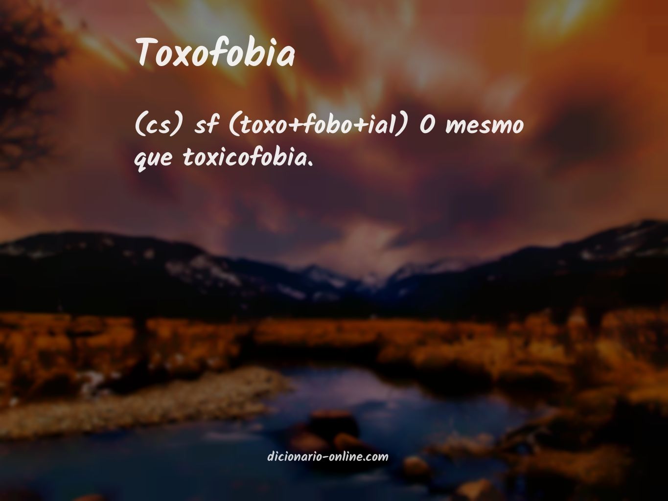 Significado de toxofobia