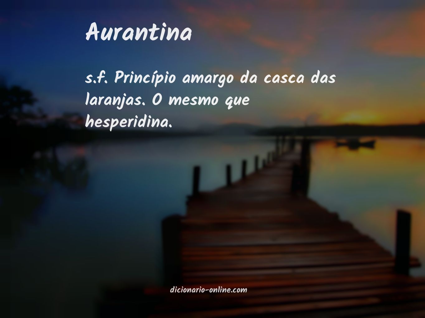 Significado de aurantina