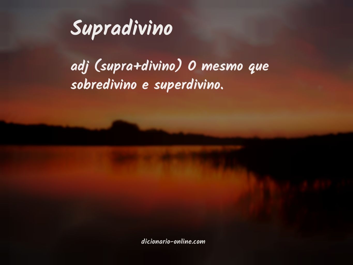 Significado de supradivino