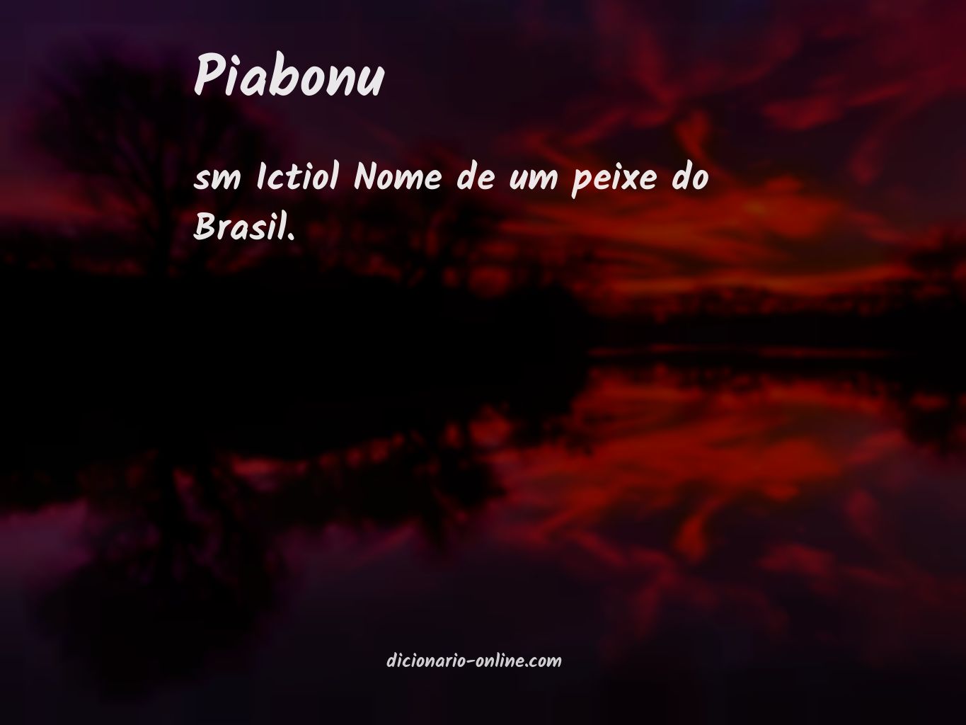 Significado de piabonu