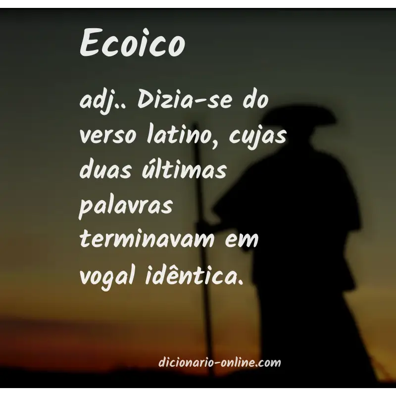 Significado de ecoico