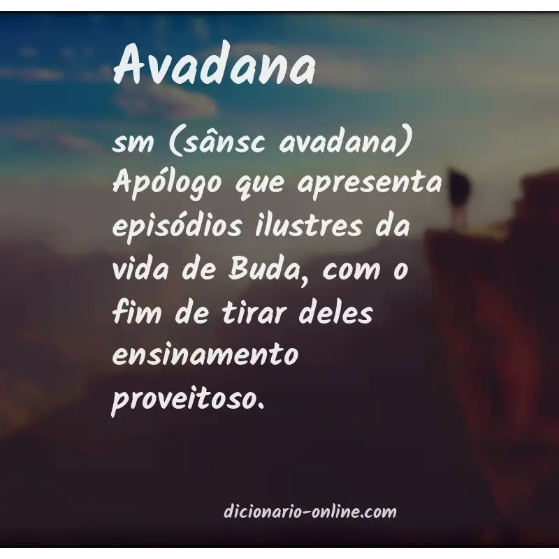 Significado de avadana