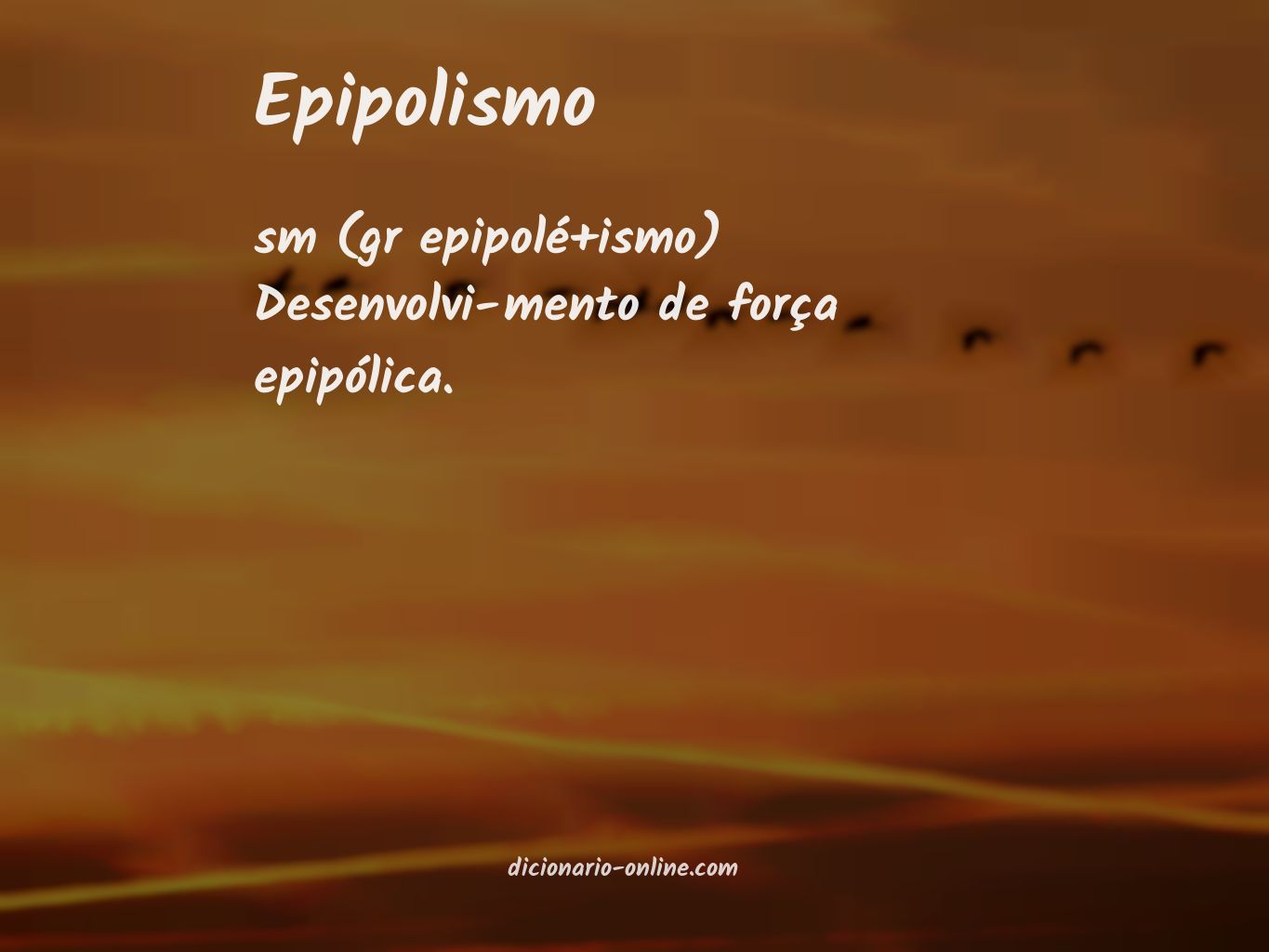 Significado de epipolismo