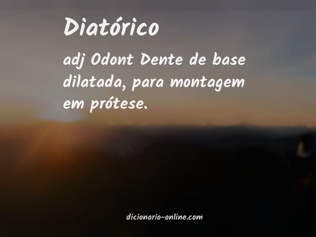 Significado de diatórico