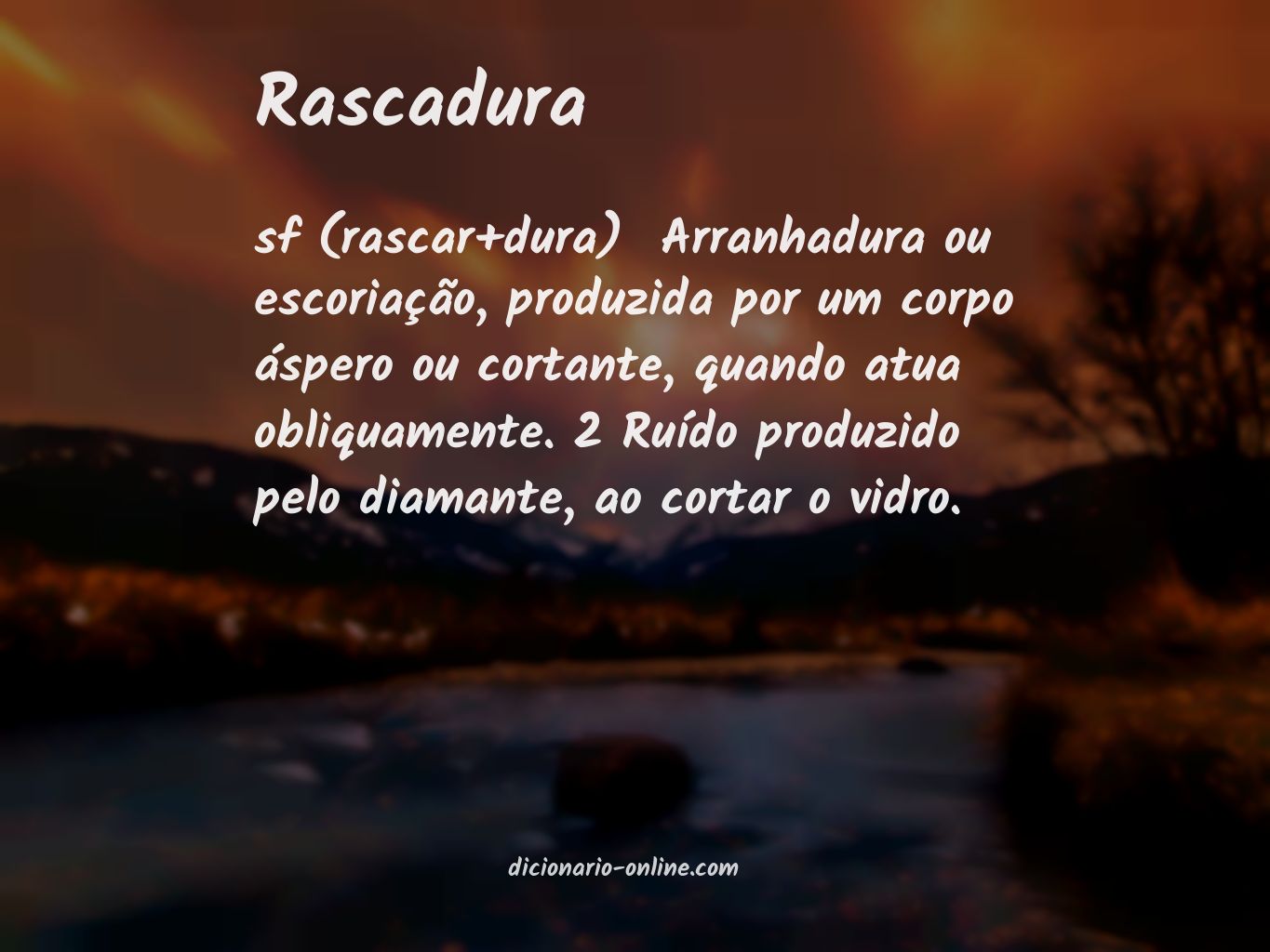 Significado de rascadura