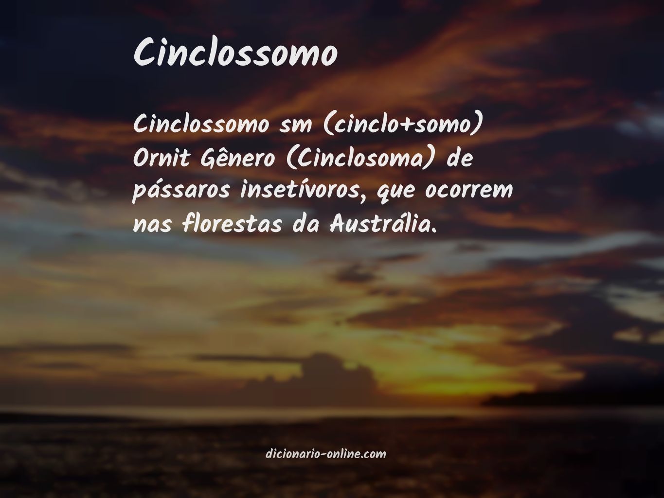 Significado de cinclossomo