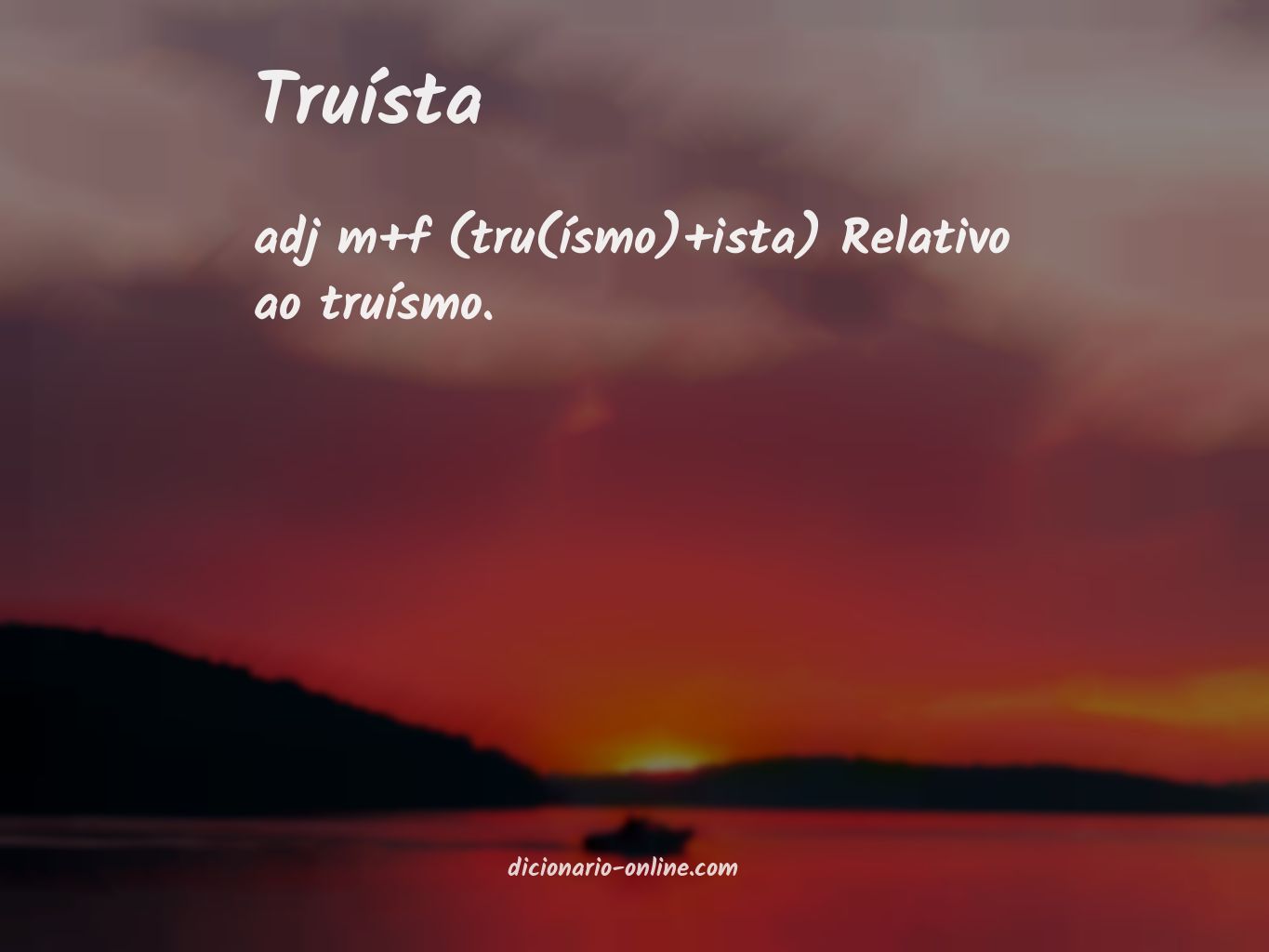 Significado de truísta