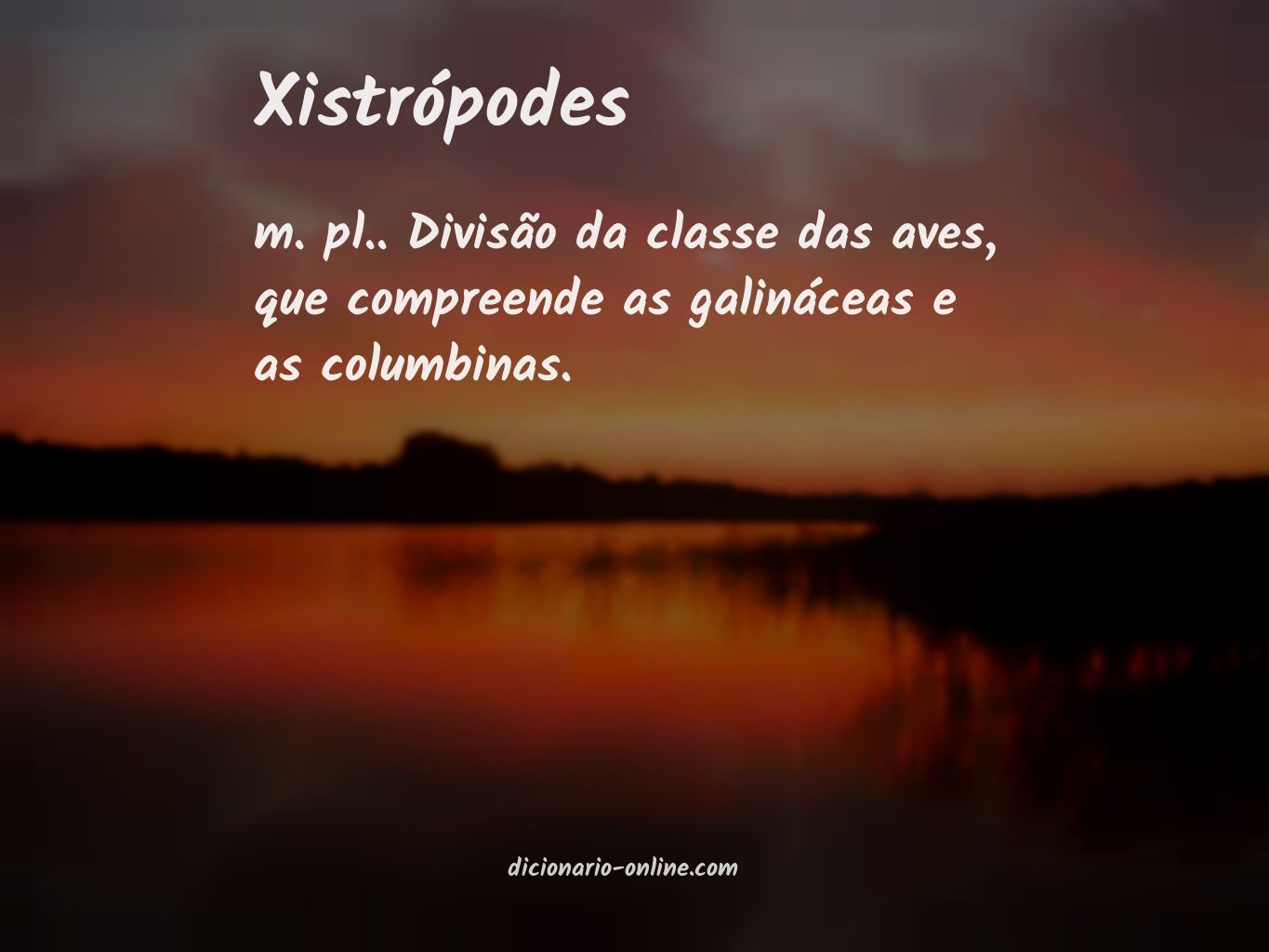 Significado de xistrópodes