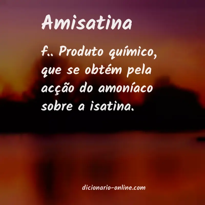 Significado de amisatina