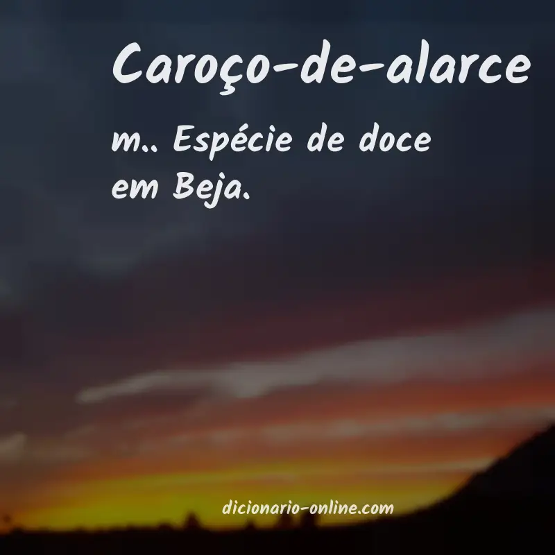 Significado de caroço-de-alarce